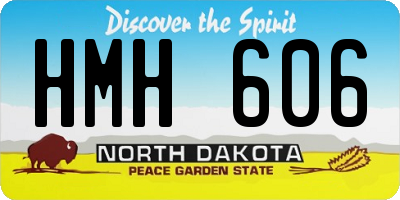 ND license plate HMH606