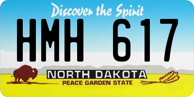 ND license plate HMH617