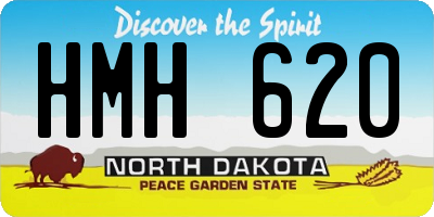 ND license plate HMH620