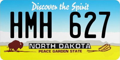 ND license plate HMH627