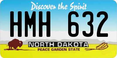 ND license plate HMH632