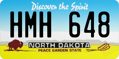 ND license plate HMH648