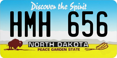 ND license plate HMH656