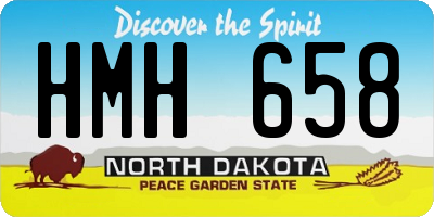ND license plate HMH658