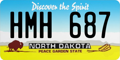 ND license plate HMH687