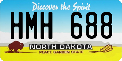 ND license plate HMH688