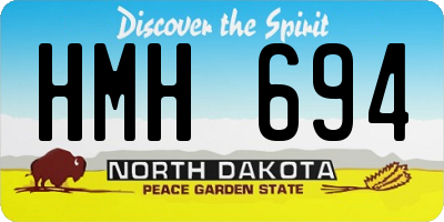 ND license plate HMH694