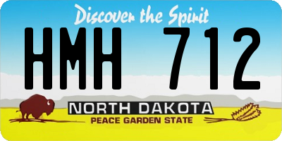 ND license plate HMH712