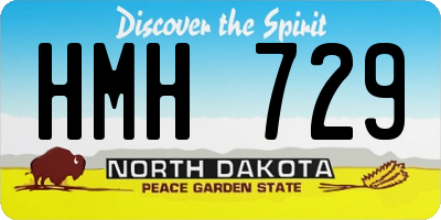 ND license plate HMH729