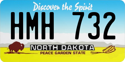 ND license plate HMH732