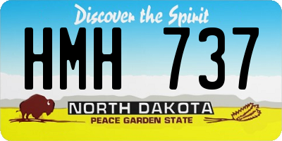 ND license plate HMH737