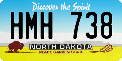 ND license plate HMH738