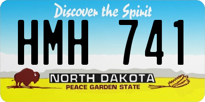 ND license plate HMH741