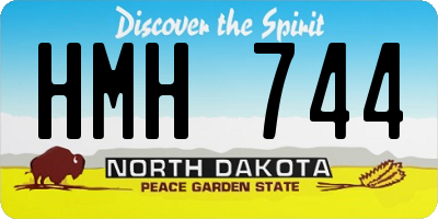 ND license plate HMH744