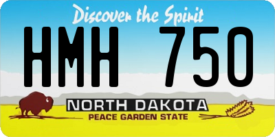 ND license plate HMH750