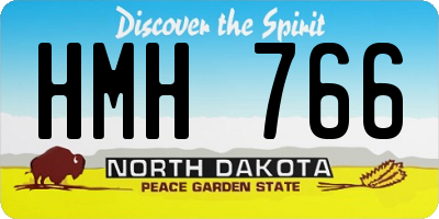 ND license plate HMH766