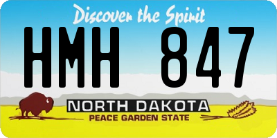 ND license plate HMH847