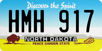 ND license plate HMH917