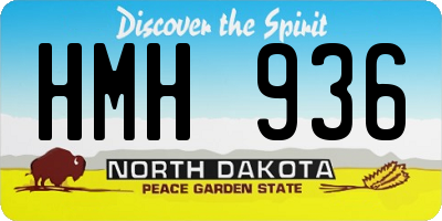 ND license plate HMH936