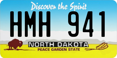 ND license plate HMH941