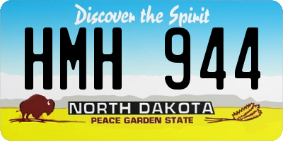 ND license plate HMH944