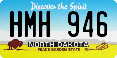 ND license plate HMH946