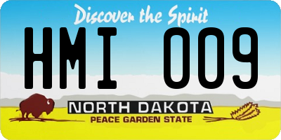 ND license plate HMI009