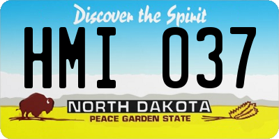 ND license plate HMI037