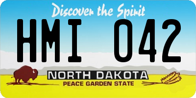 ND license plate HMI042