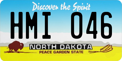 ND license plate HMI046