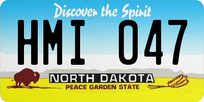ND license plate HMI047