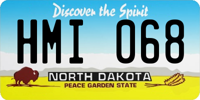 ND license plate HMI068