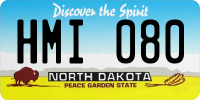 ND license plate HMI080