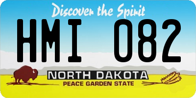 ND license plate HMI082