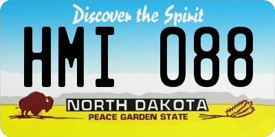 ND license plate HMI088