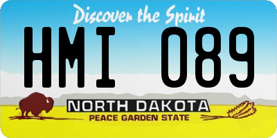 ND license plate HMI089