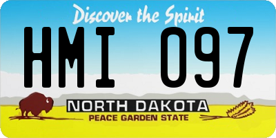 ND license plate HMI097