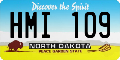 ND license plate HMI109
