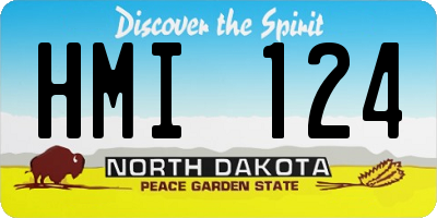 ND license plate HMI124