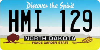 ND license plate HMI129