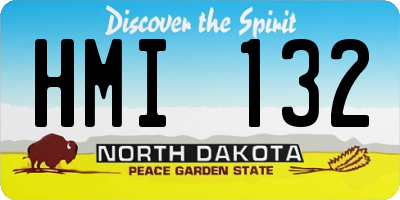 ND license plate HMI132