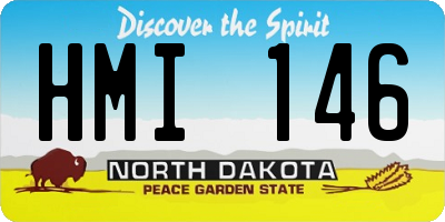 ND license plate HMI146