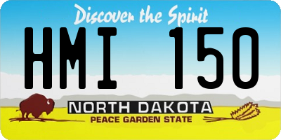 ND license plate HMI150