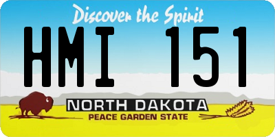 ND license plate HMI151
