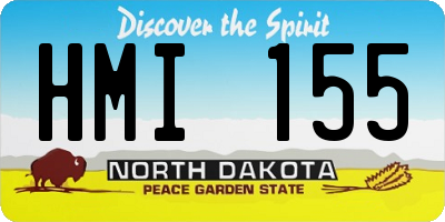 ND license plate HMI155