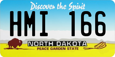 ND license plate HMI166