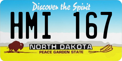 ND license plate HMI167
