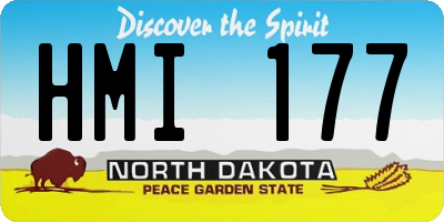 ND license plate HMI177