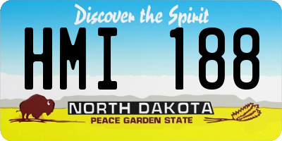ND license plate HMI188