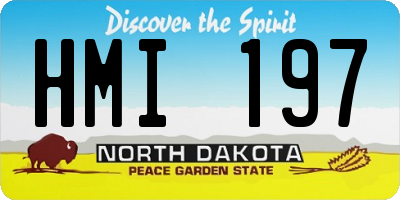 ND license plate HMI197